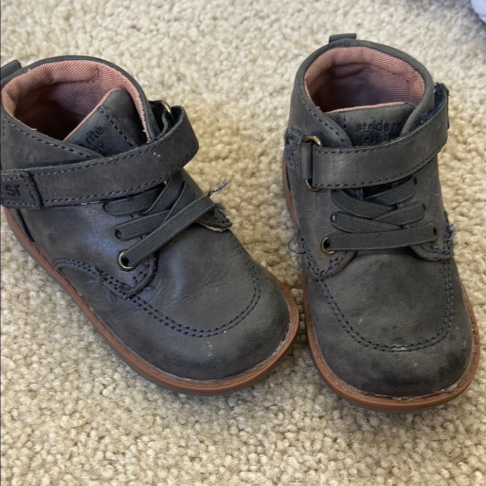 Stride Rite Kids' Gray Leather Shoes